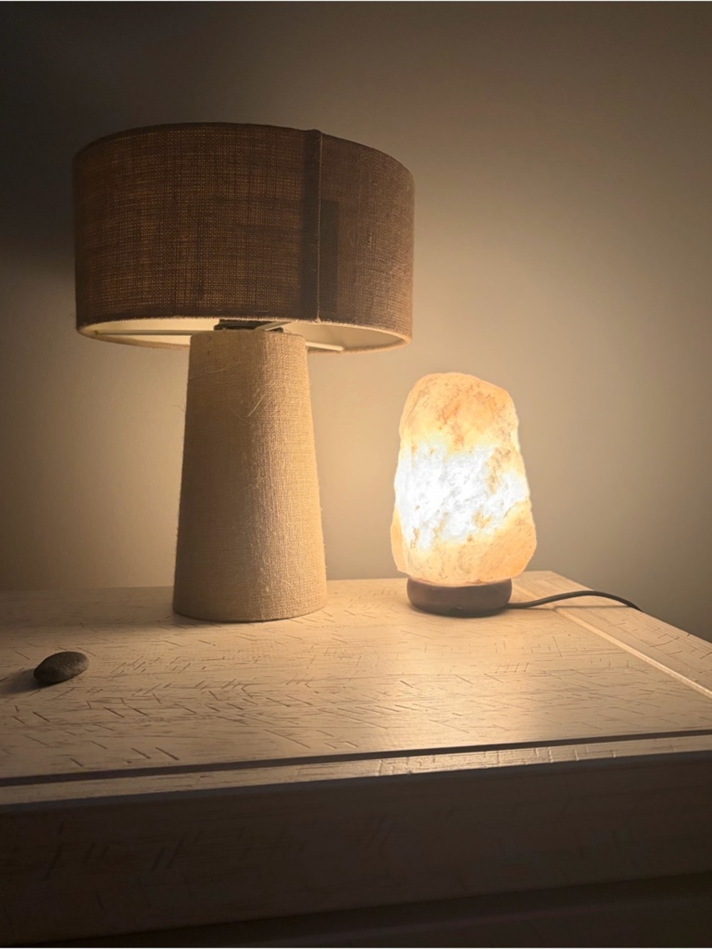 Natural Himalayan Salt Lamp - Warm White Glow - Unbranded